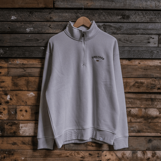 Stone Union Jack Quater-Zip by Uggly & Co