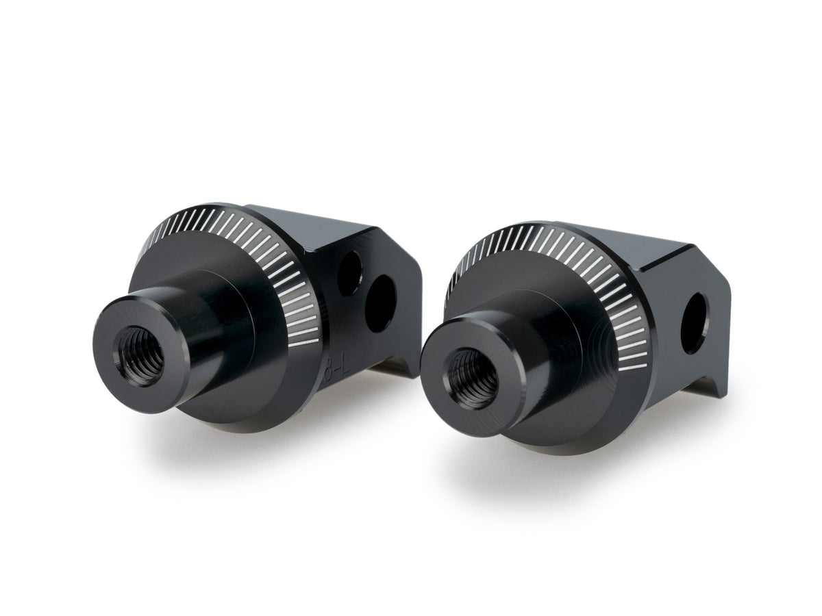 Puig Pillion Footpeg Adaptors (Black)