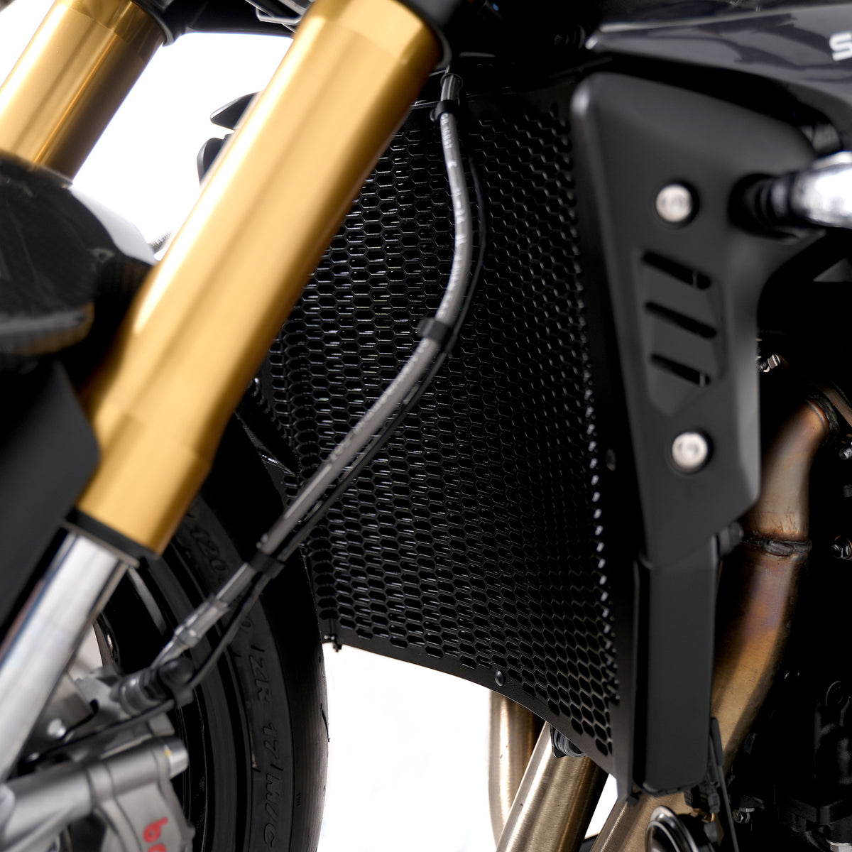 PRO Radiator Guard for Triumph Street Triple 765RS/Street Triple 765R / Street Triple 765 Moto2 '23- / Speed Triple 1200RR '22- / Speed Triple 1200RS '21- /Speed Triple 1200RX '25- & Street Triple 765 RX '26-