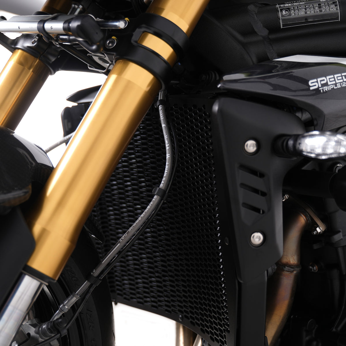 PRO Radiator Guard for Triumph Street Triple 765RS/Street Triple 765R / Street Triple 765 Moto2 '23- / Speed Triple 1200RR '22- / Speed Triple 1200RS '21- /Speed Triple 1200RX '25- & Street Triple 765 RX '26-