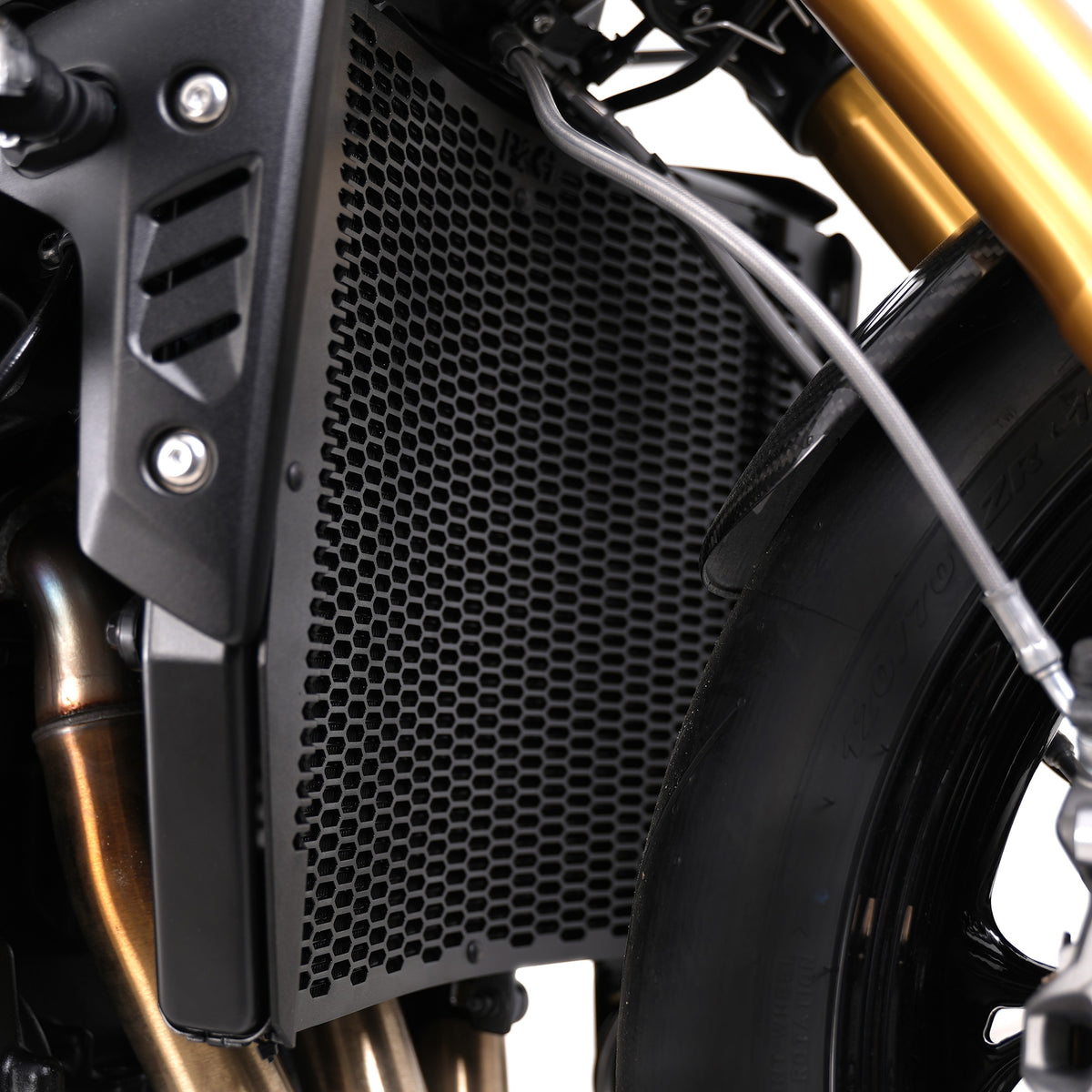 PRO Radiator Guard for Triumph Street Triple 765RS/Street Triple 765R / Street Triple 765 Moto2 '23- / Speed Triple 1200RR '22- / Speed Triple 1200RS '21- /Speed Triple 1200RX '25- & Street Triple 765 RX '26-