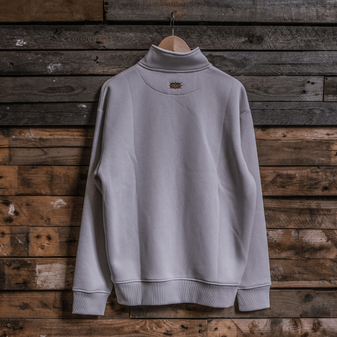 Stone Union Jack Quater-Zip by Uggly & Co