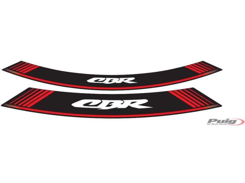 Wheel Rim Stickers - Red