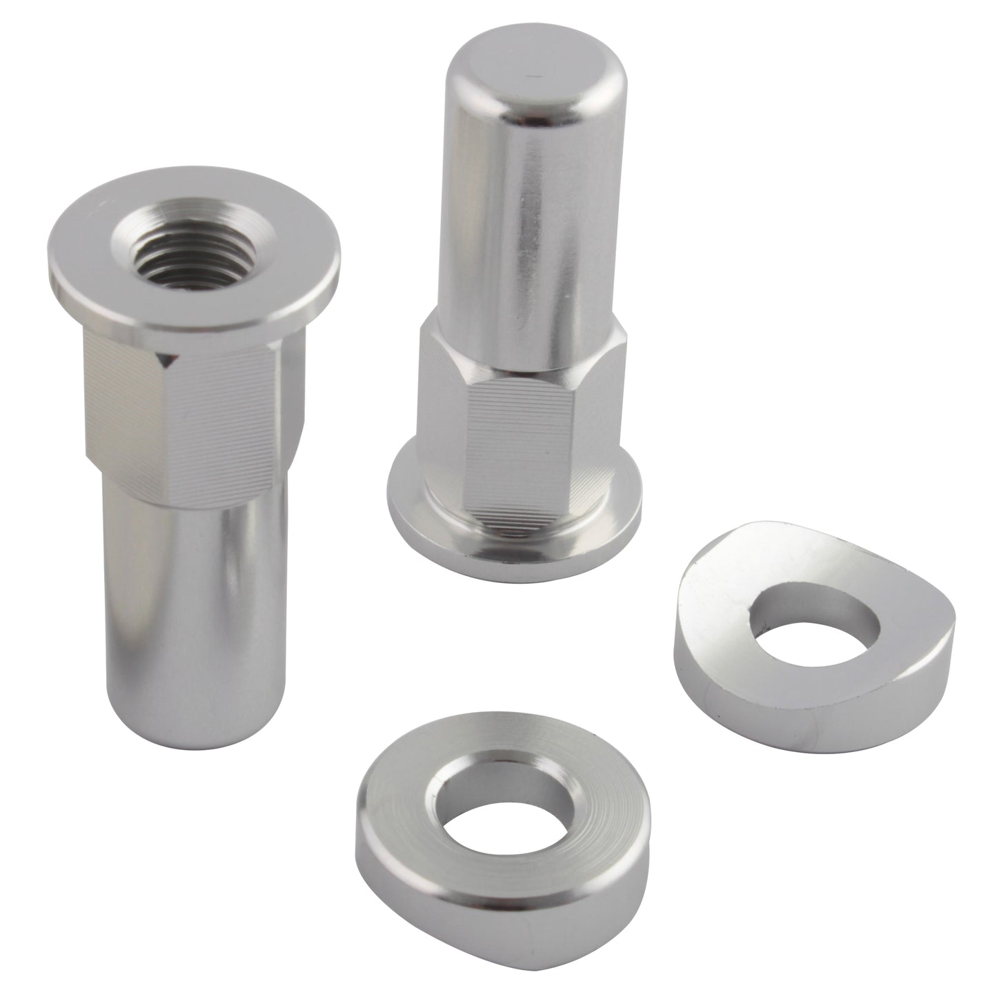Bike It Silver Rim Lock Nut Kit