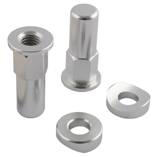 Bike It Silver Rim Lock Nut Kit