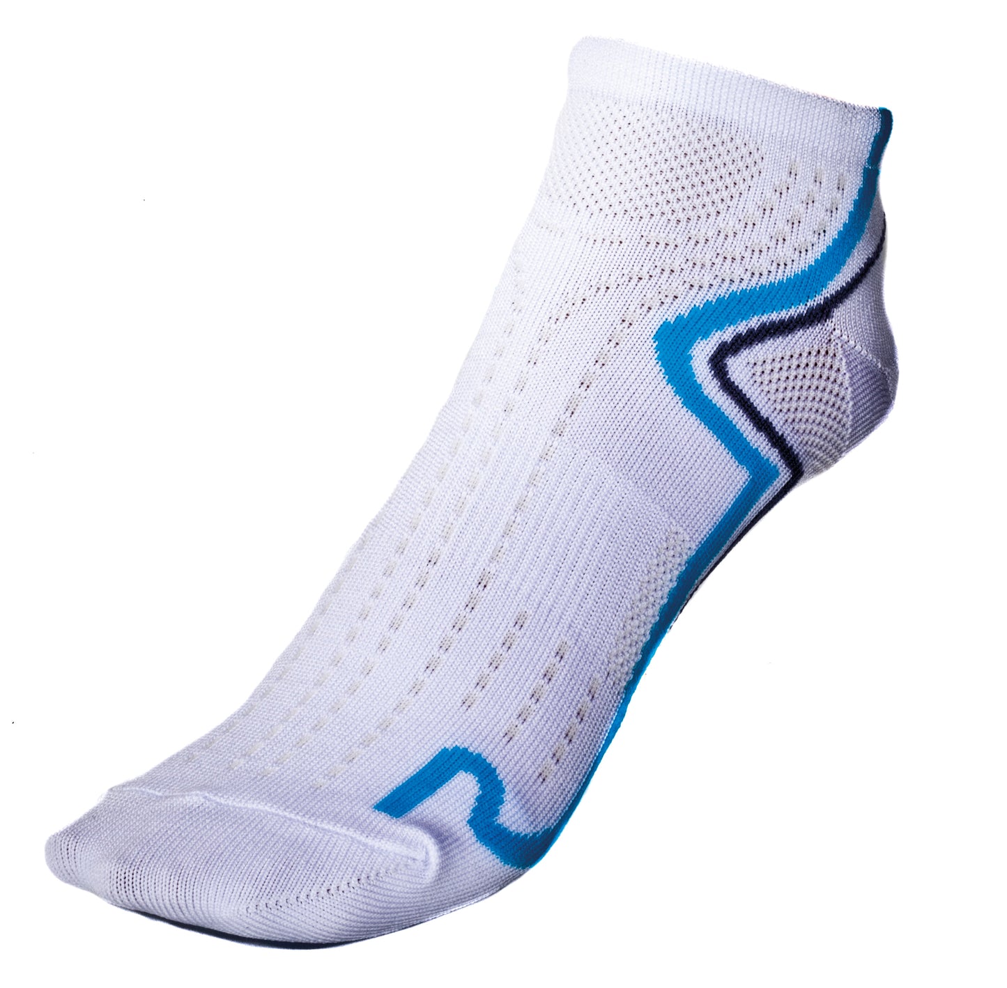 Eigo Low Cut Socks Coolmax White/Cyan - M