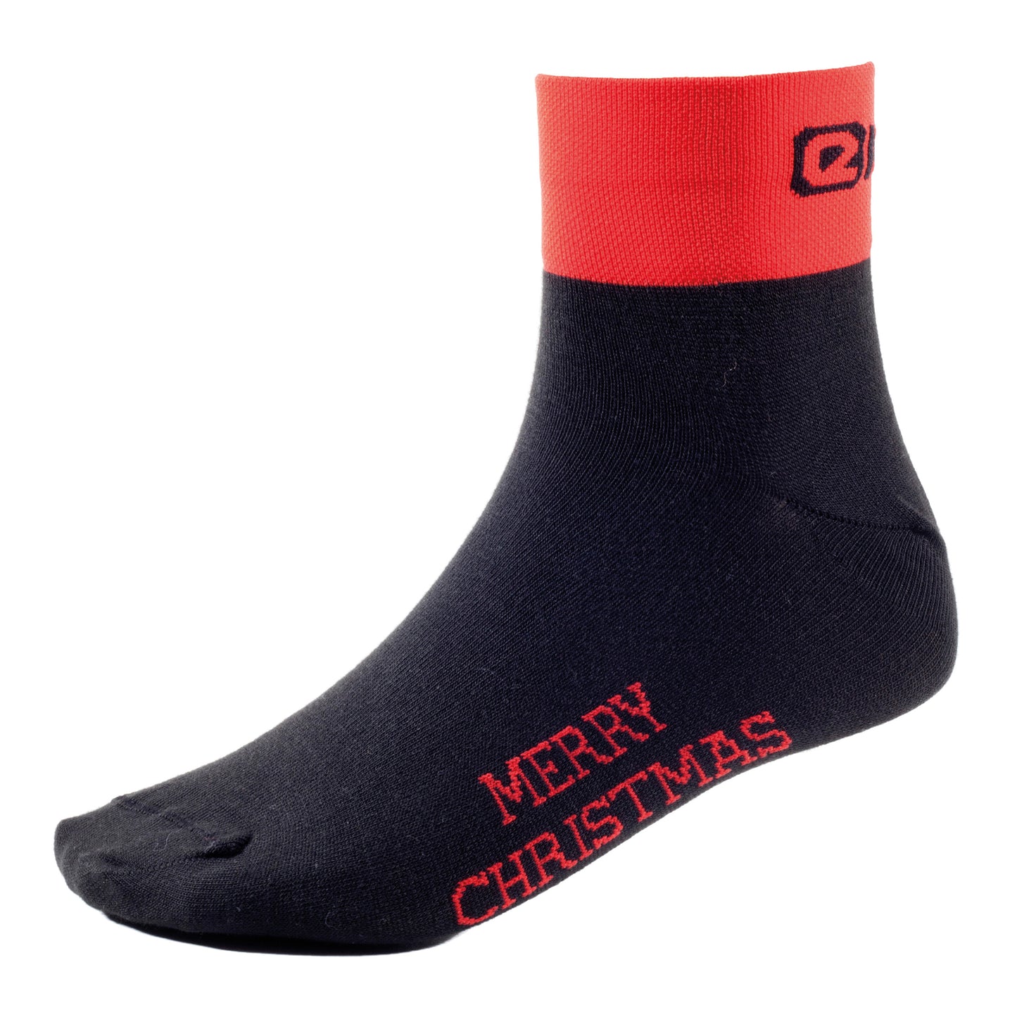 Eigo Thermolite Santa Socks Black / Red - Large (43-46)