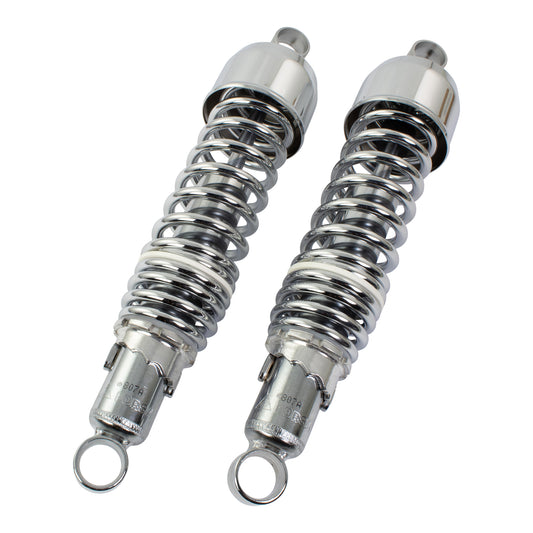 Bike It 325mm Eye To Eye Chrome Twin Shock Absorbers
