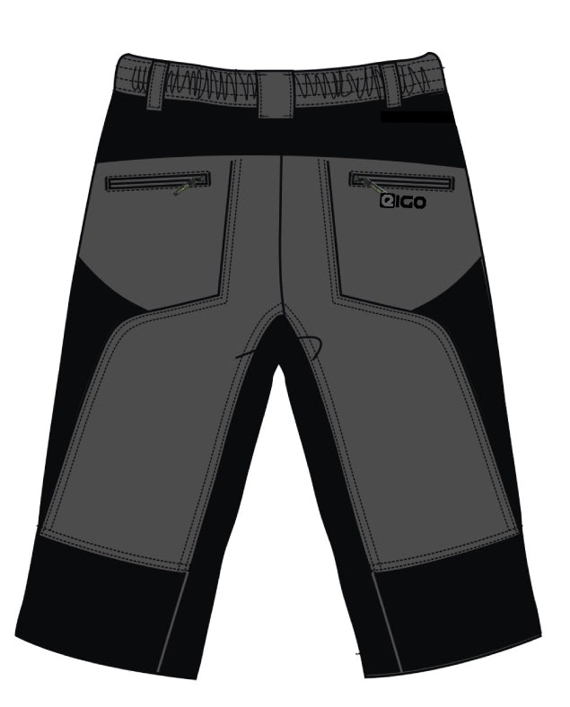 Eigo Zenith Baggy Mens Shorts With Coolmax Liner Slate/Black - S