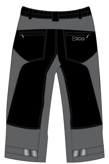 Eigo Zenith 3/4 Baggy Mens Shorts With Coolmax Liner Black/Slate - XL