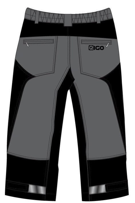 Eigo Zenith 3/4 Baggy Mens Shorts With Coolmax Liner Slate/Black - L