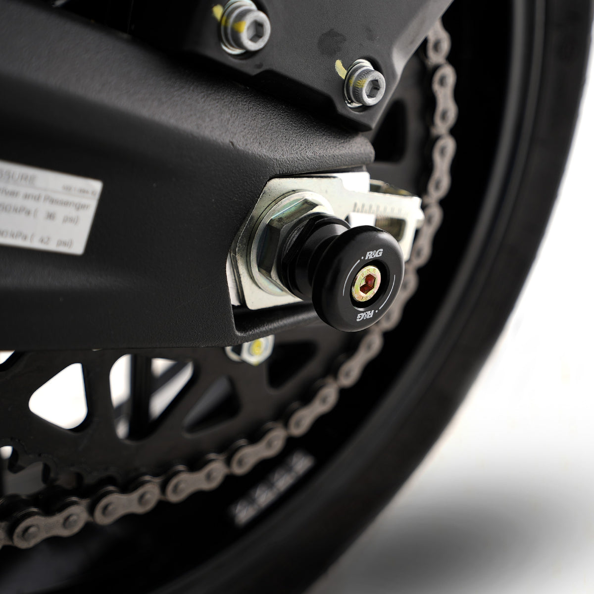Swingarm Protectors for Ducati Scrambler 800 Full Throttle ’26-, 10th Anniversary Rizoma Edition ’26-, Scrambler Icon ’26-, Scrambler Icon Dark ’26-, Scrambler Nightshift ’26- and 6 others