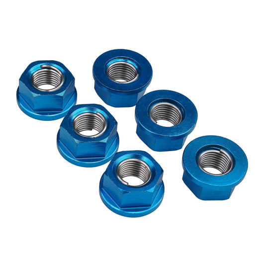 Bike It Rear Sprocket Nut Kit 12mm Blue (6Pcs)