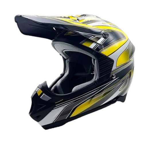 Stealth Helmet HD203 MX Yellow Edge XL