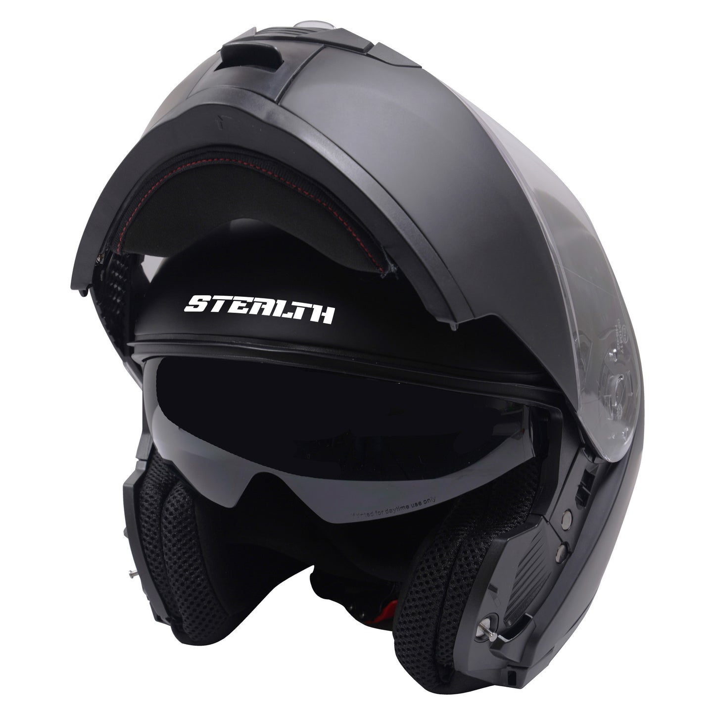 Stealth V159 Flip Road Helmet Plain Matt Black - L