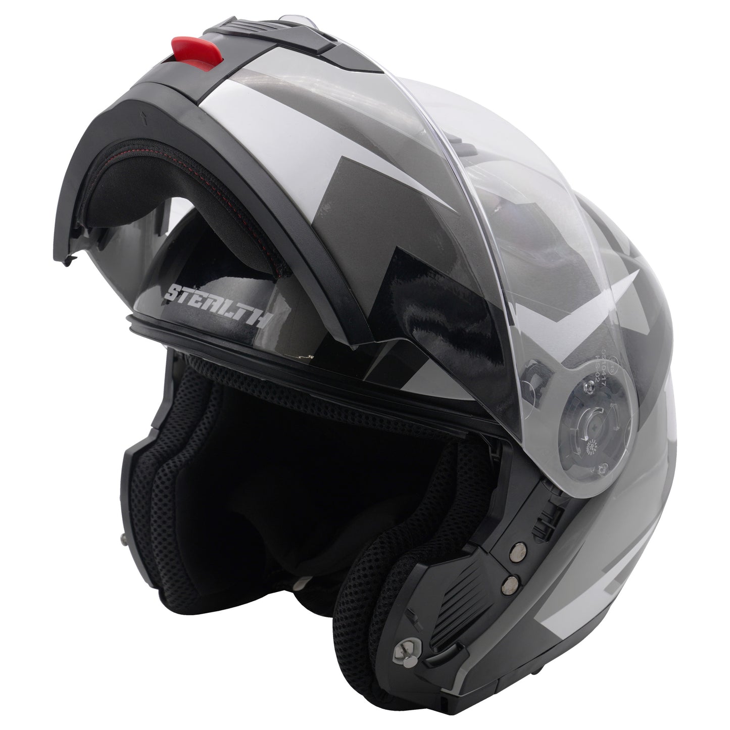 Stealth V159 Flip Road Helmet Graphic Mono Gloss - X-Small