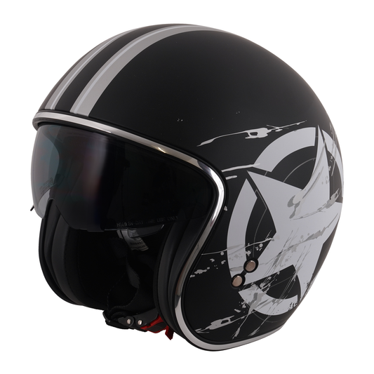 Stealth Open Face Helmet - Star Rider - Medium