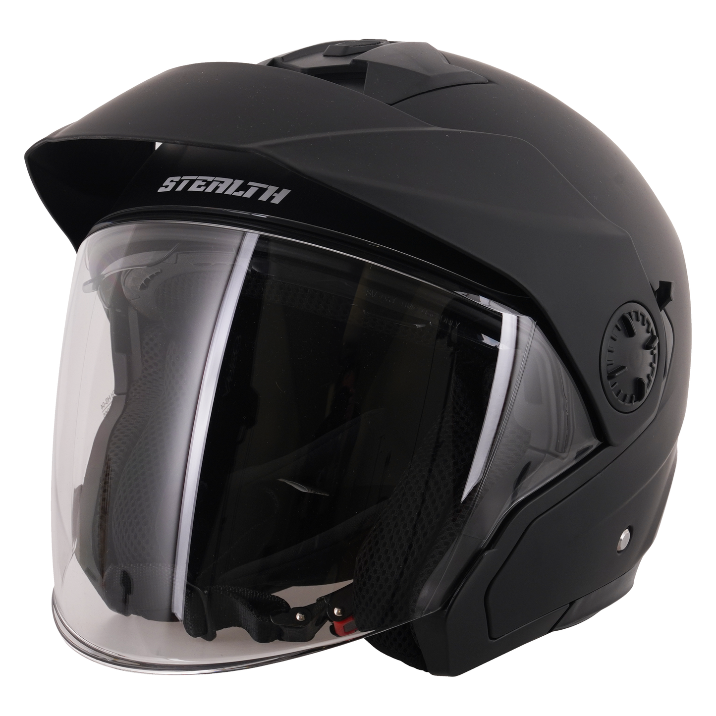 Stealth Metro Open Face Helmet - Matt Black - X-Large