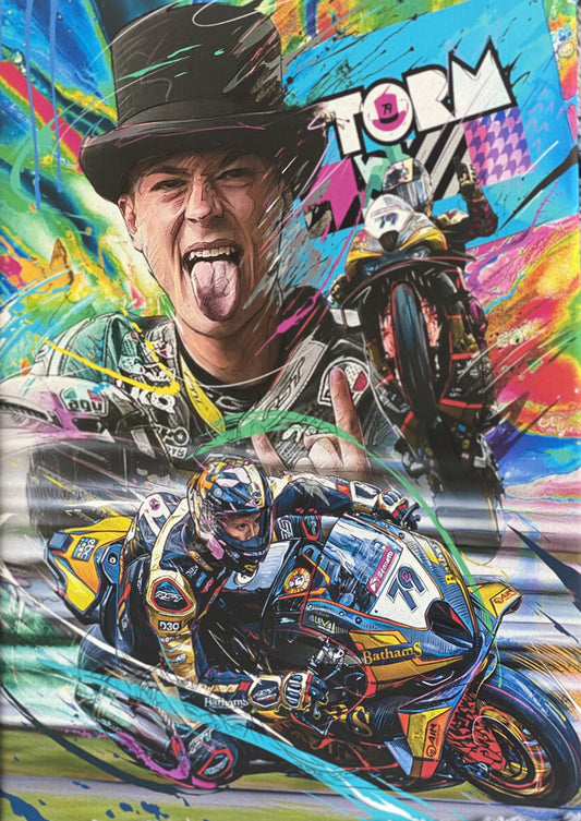 Storm Stacey Canvas Racing Print 14x20 Inch
