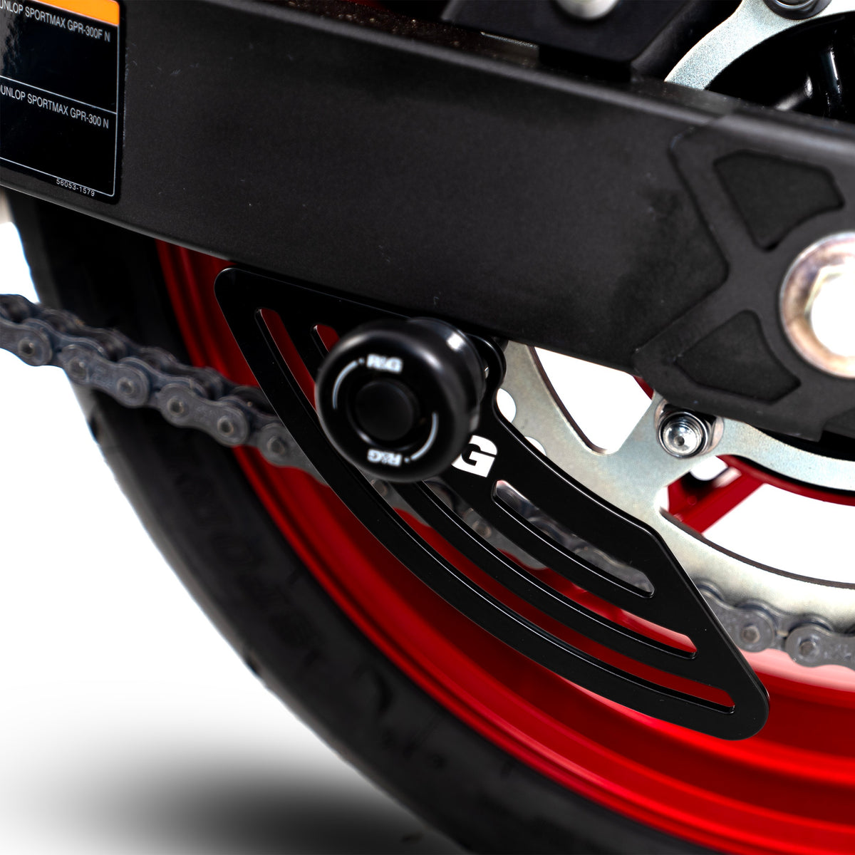 Toe Chain Guards - Toe Guard Kawasaki Ninja 250/400 '18-, Z400/ Z250 '19-, ZX-25R '20- & ZX-4R(R) (SE) ’23-, Z500 (Ninja) '24-models