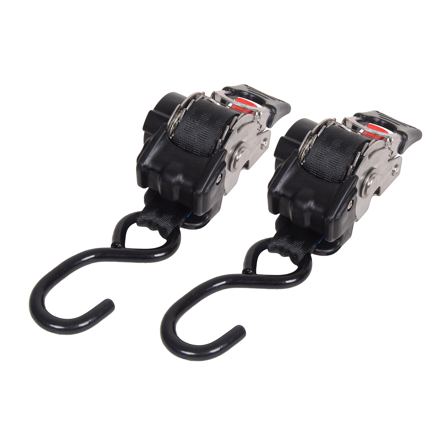 Fixed Auto Retractable Ratched Tiedowns 25mm x 1.6M 2pcs