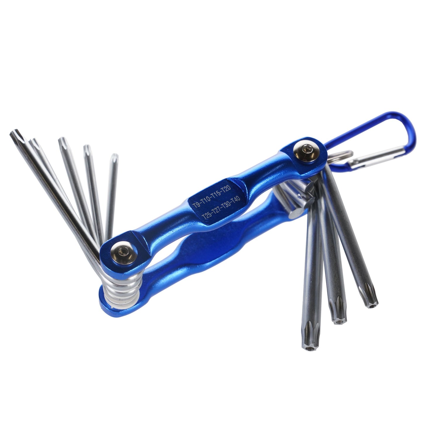 Bike It 8pc Torx Key Combi Tool (T9,T10,T15,T20,T25,T27,T30,T40)