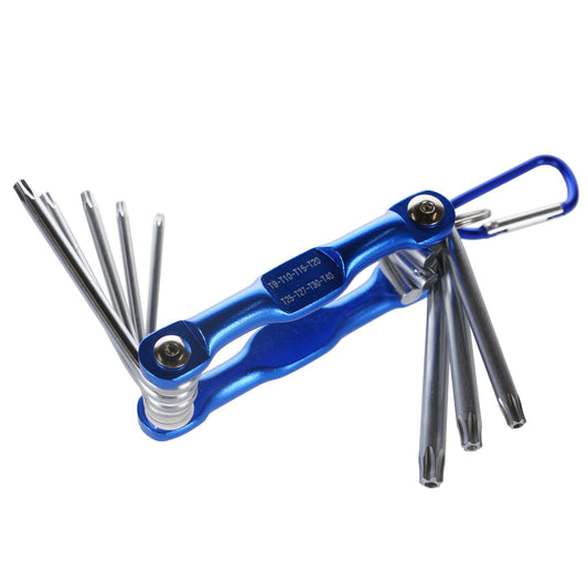 Bike It 8pc Torx Key Combi Tool (T9,T10,T15,T20,T25,T27,T30,T40)