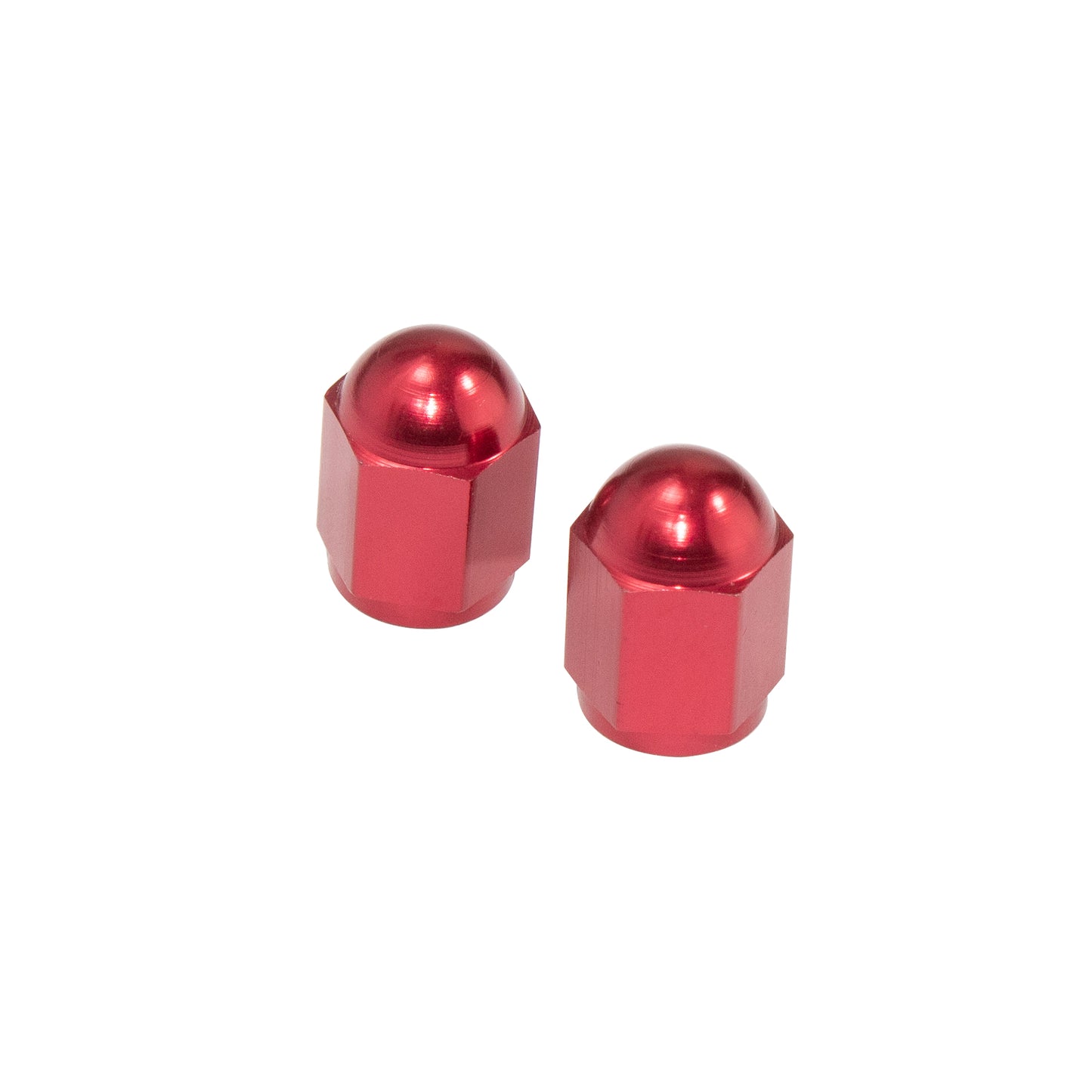 Bike It Hexagon Valve Caps - Red