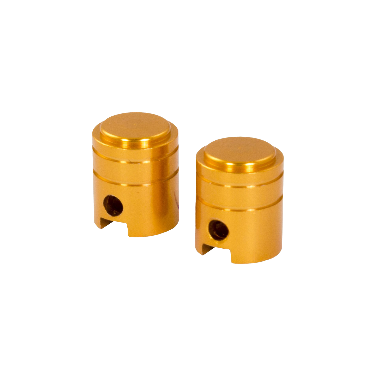 Bike It Small Piston Valve Caps - Gold