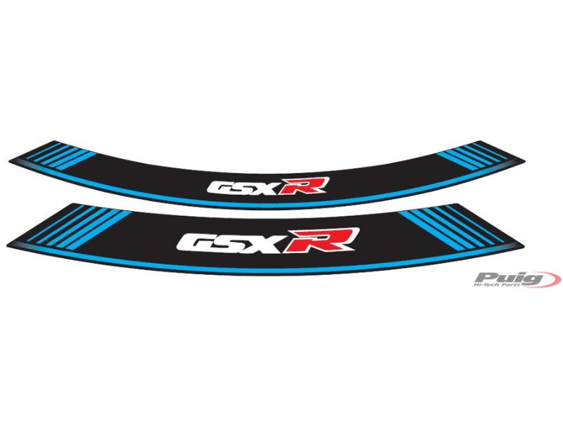 Wheel Rim Stickers - Blue