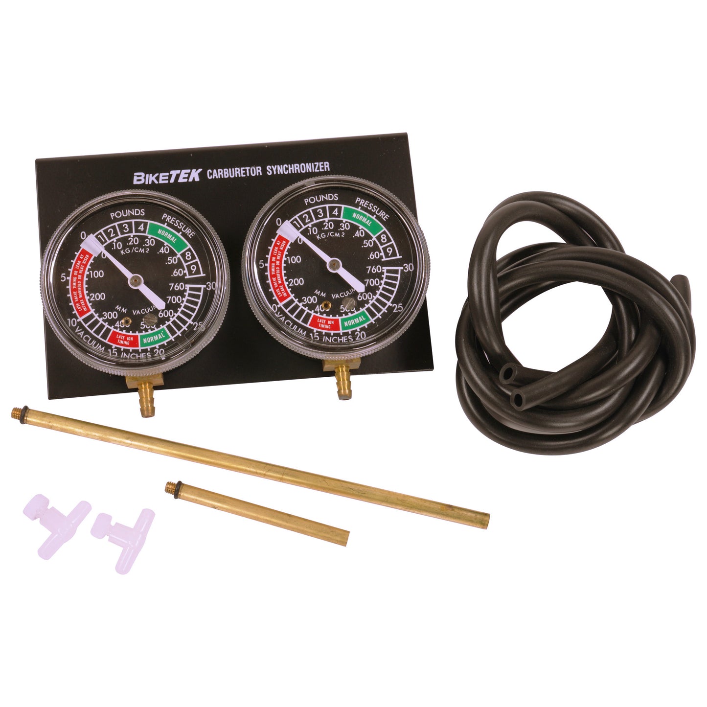 BikeTek Vacuum Gauge 2 Cylinder