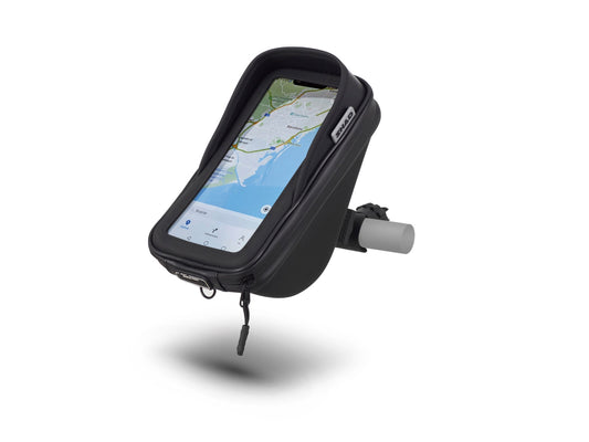 180 x90mm Phone Holder With Storage (Handlebar)