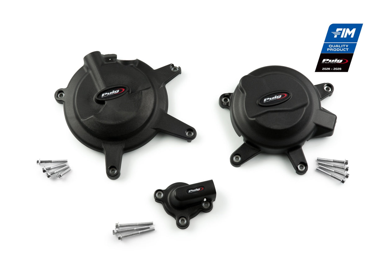Puig Engine Covers FIM Race Certified (Black)