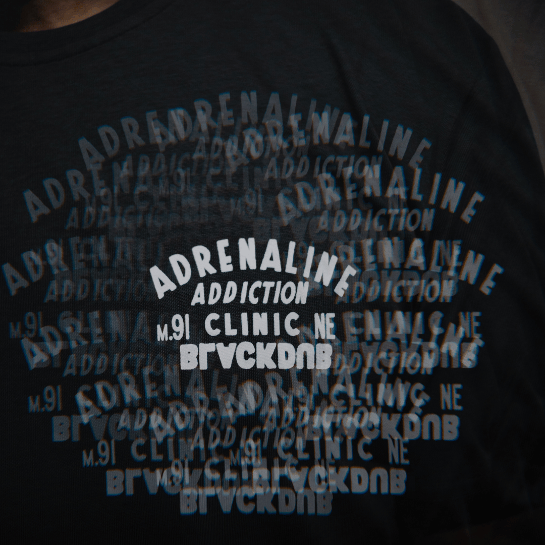 Grey Adrenaline Addiction Tee by Uggly & Co