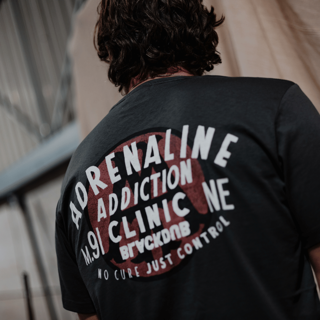 Grey Adrenaline Addiction Tee by Uggly & Co