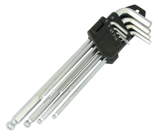 Bike It 9pc Ball End Long Allen Key Set