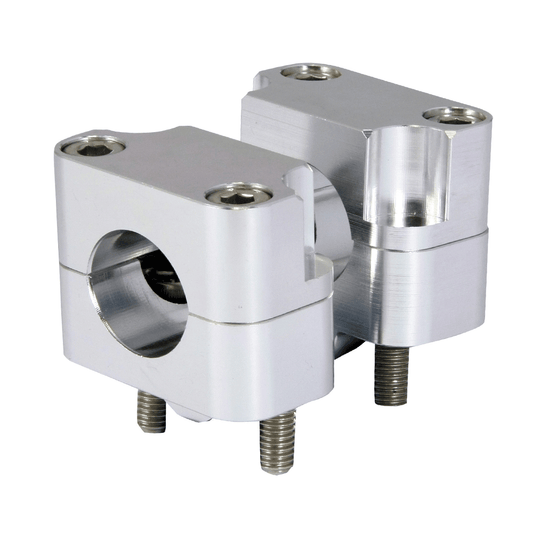 Bike It Aluminium CNC Bar Clamp Conversion Kit 22.2mm - 28.6mm Fat Bar