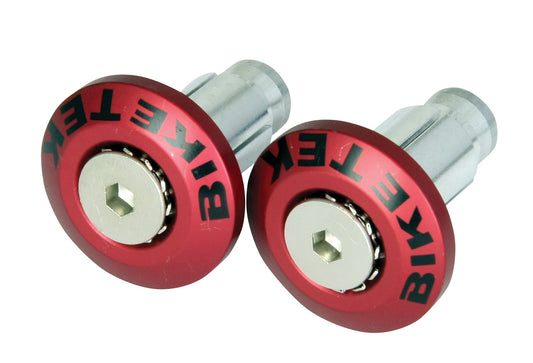 Bike It 'Flush Fit' Red 13mm & 18mm Bar Ends