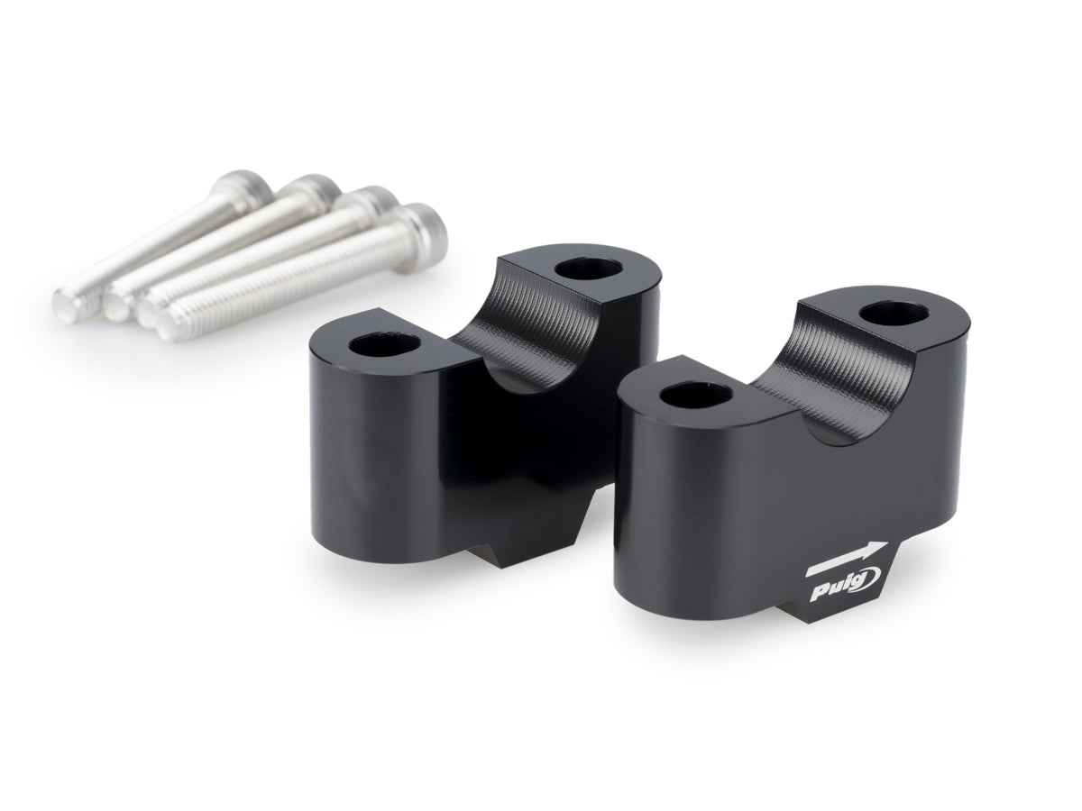 20mm Handlebar Risers For 22-32mm Bars - Black