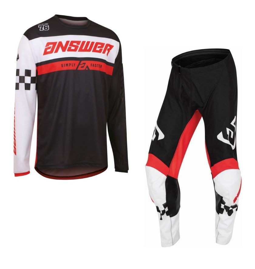 Answer Arkon Octane Motocross Pant & Jersey Kit Black/Red