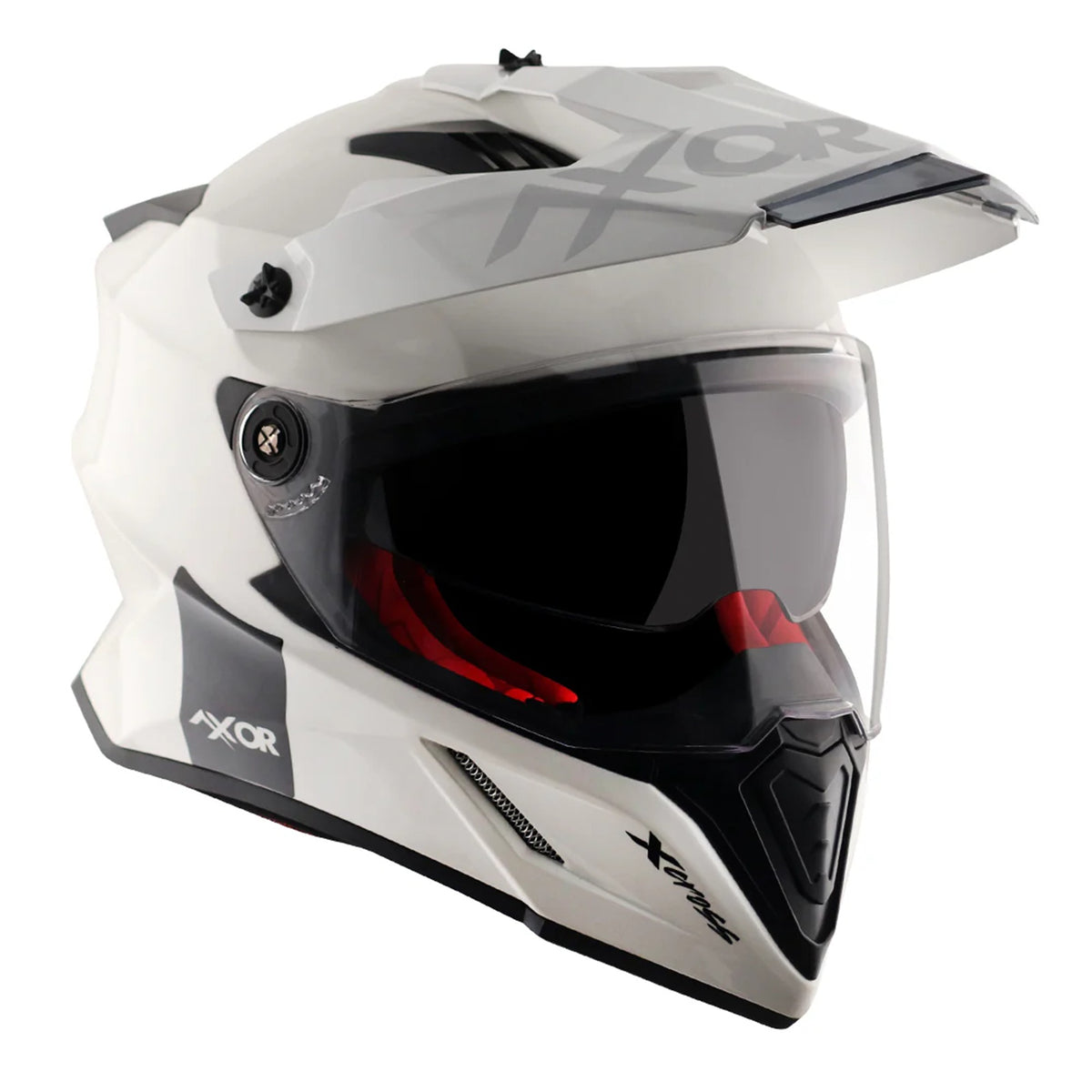 Axor X-Cross Adventure Helmet - Gloss White