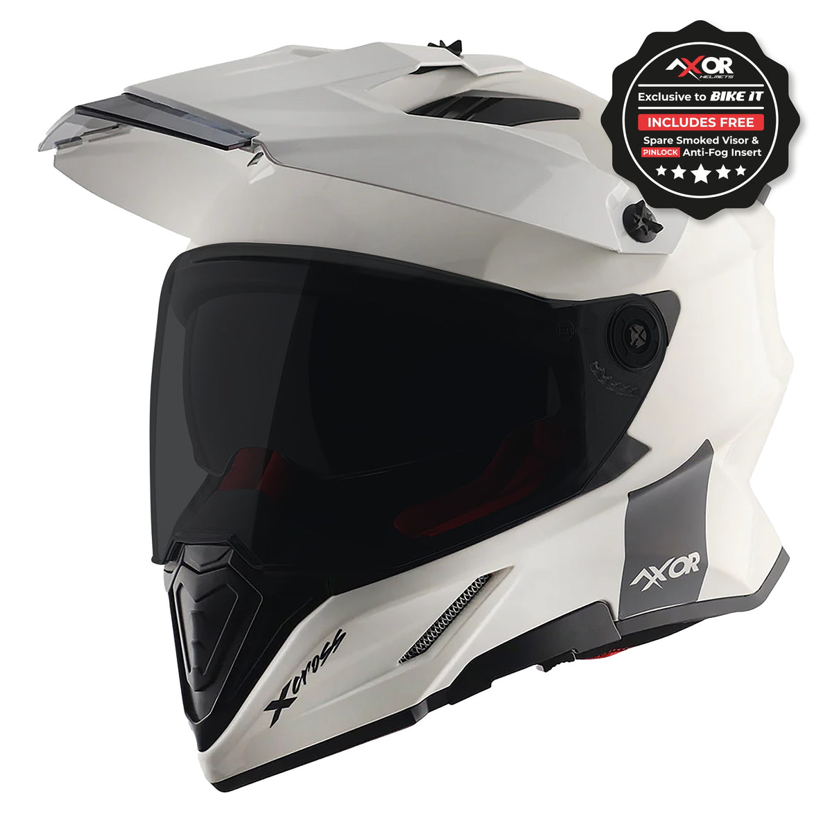 Axor X-Cross Adventure Helmet - Gloss White