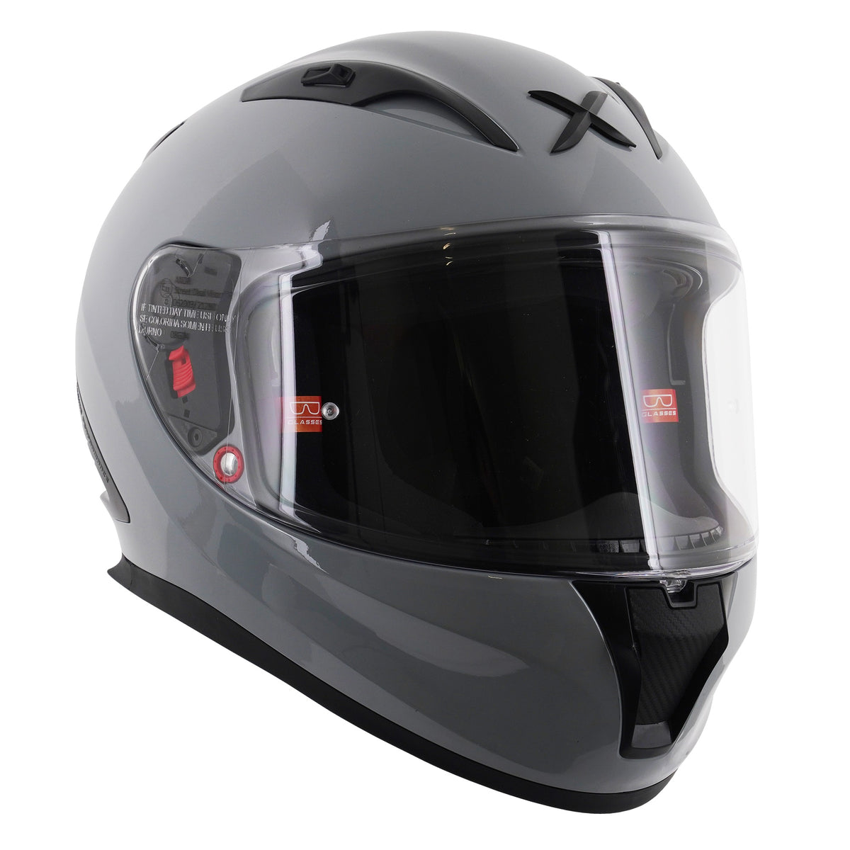 Axor Street Full Face Helmet - Solid Nardo Grey Gloss