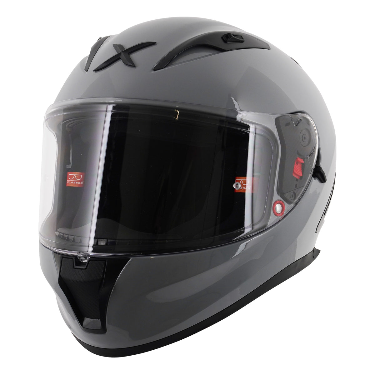 Axor Street Full Face Helmet - Solid Nardo Grey Gloss