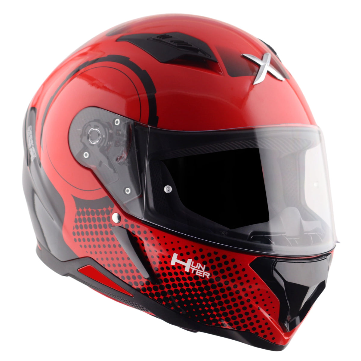 Axor Hunter SH890 Full Face Helmet - Spear Red Gloss