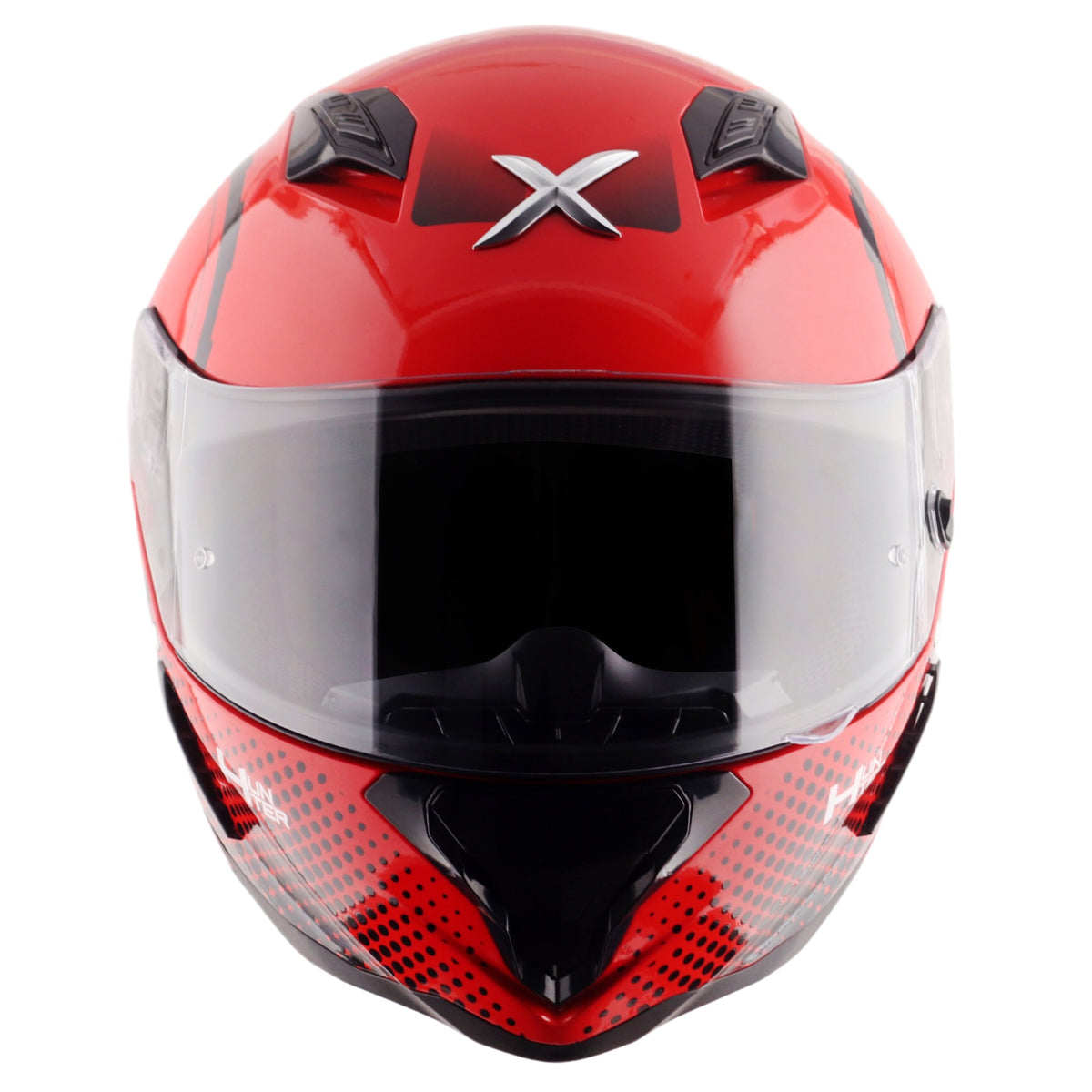 Axor Hunter SH890 Full Face Helmet - Spear Red Gloss