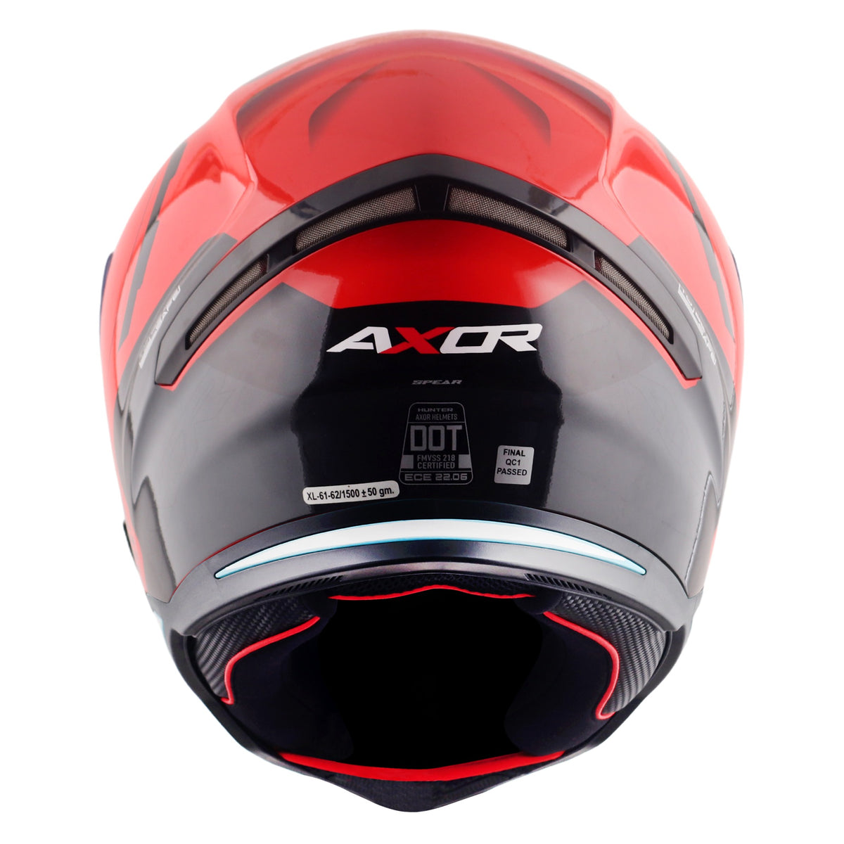 Axor Hunter SH890 Full Face Helmet - Spear Red Gloss