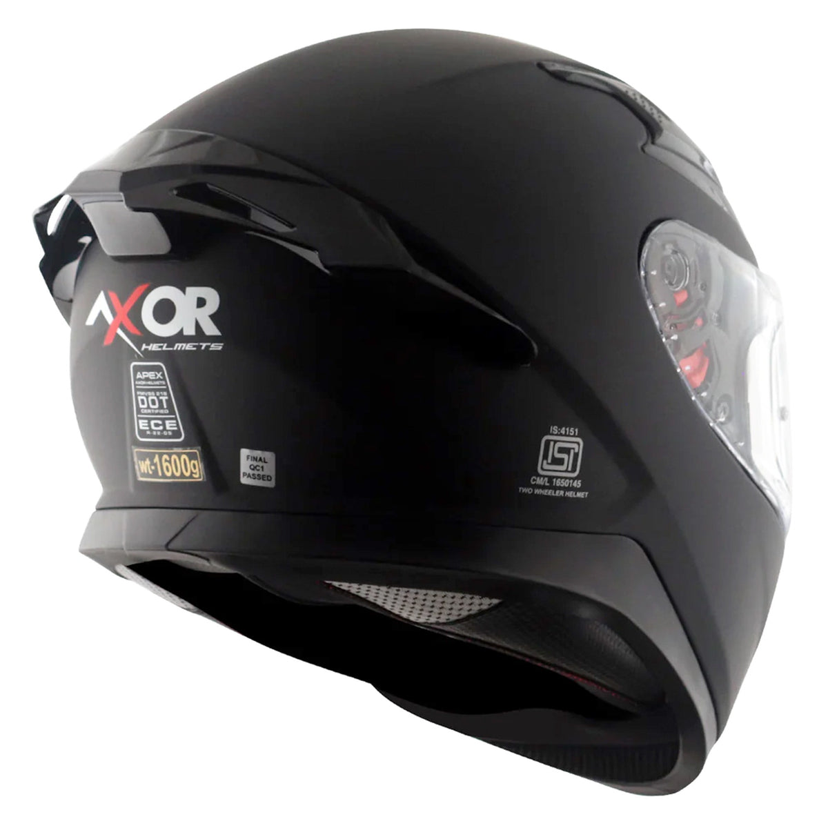 Axor Apex Full Face Helmet - Matt Black