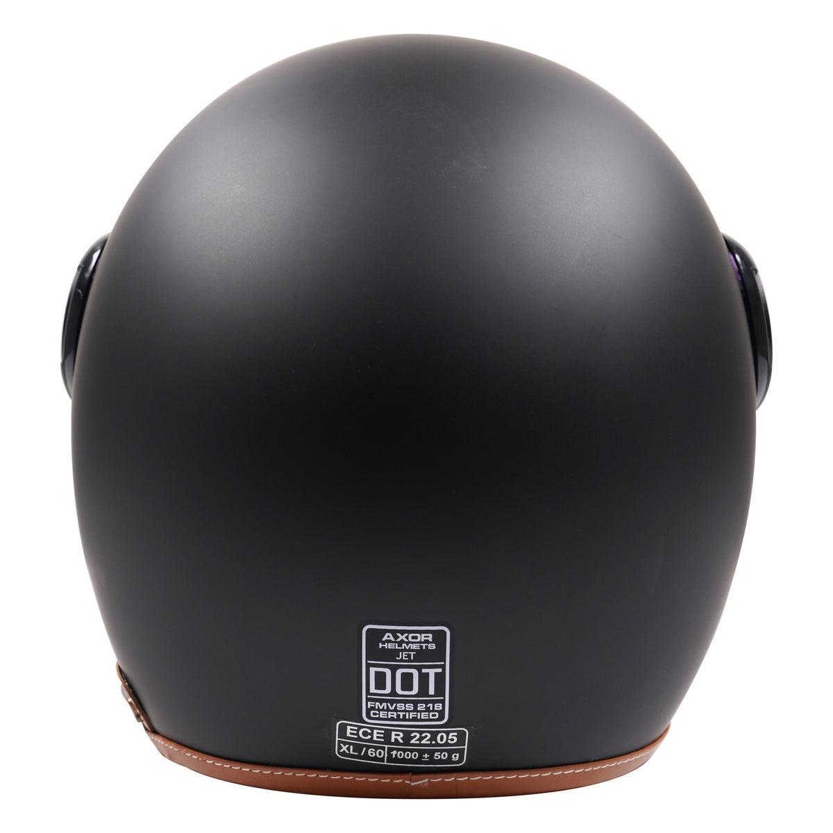 Axor Helmet Jet Open Face - Matt Black / Brown