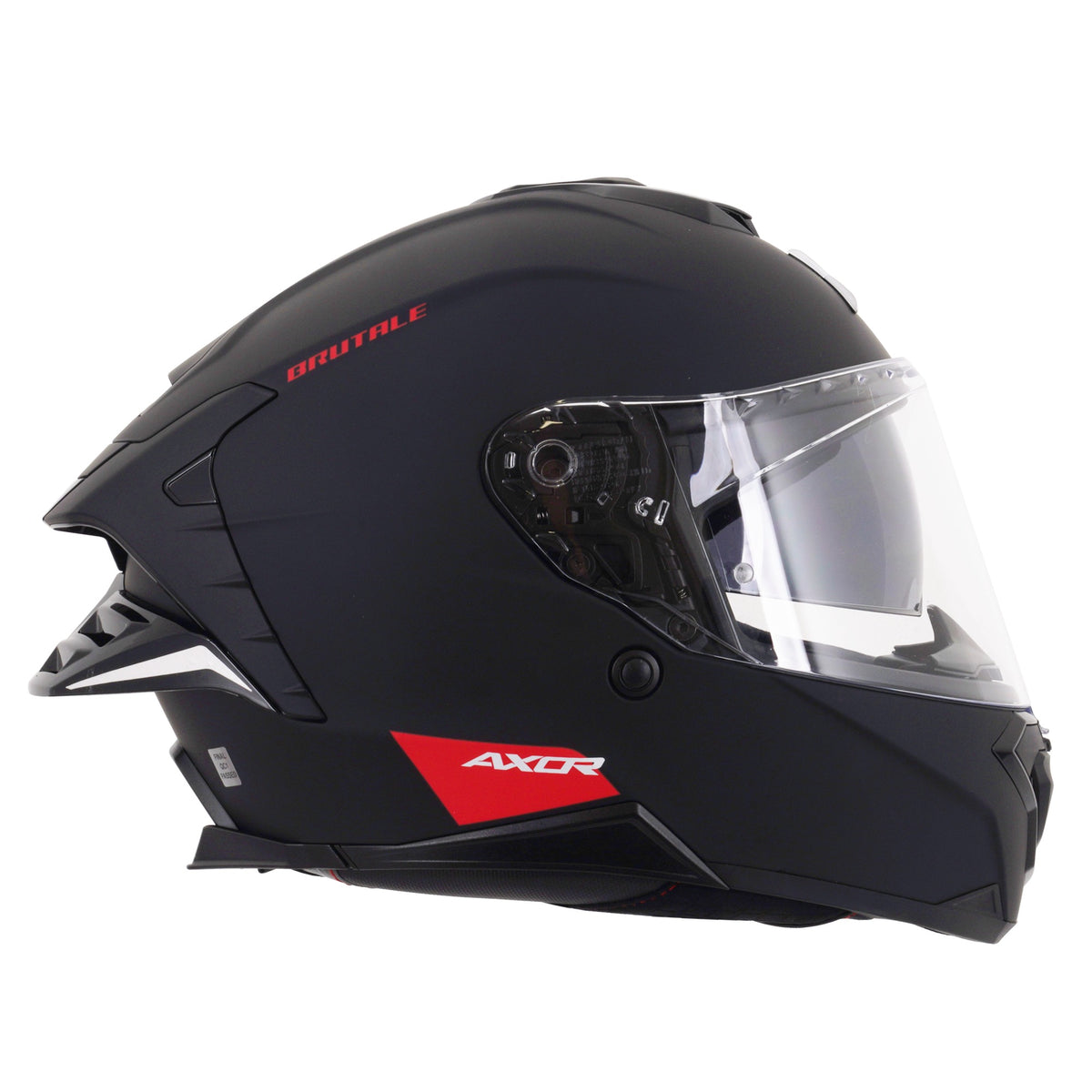 Axor Brutale Full Face Helmet With Dual Spoiler - Black Matt